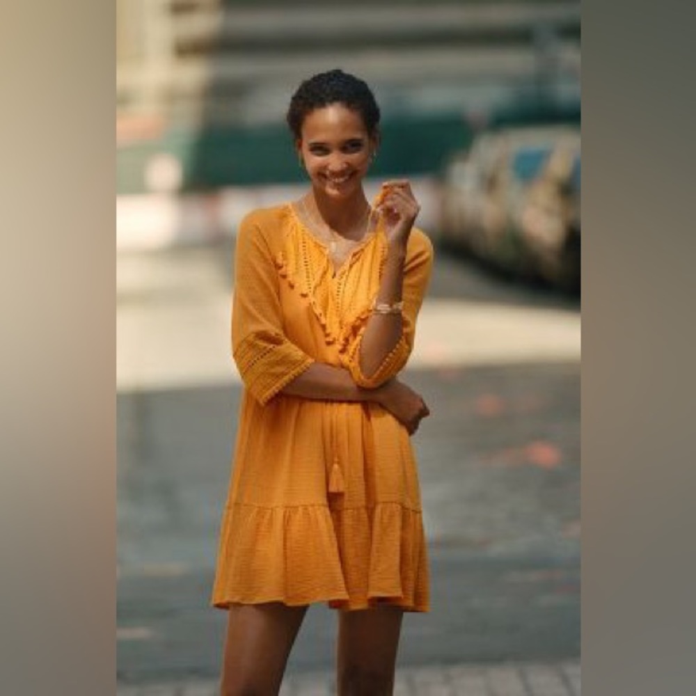 ANGELICA TASSELED TUNIC DRESS